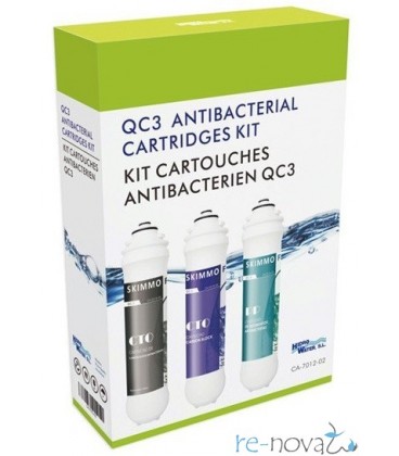 Kit 3 cartuchos QC3 antibacterias