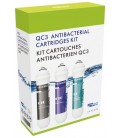 Kit 3 cartuchos QC3 antibacterias