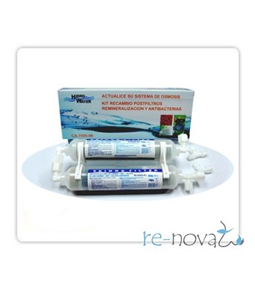 Kit postfiltros remineralización + antibacterias