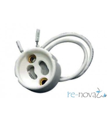 Portalamparas conector dicroicas gu10 con cables