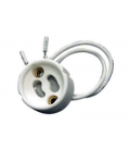 Portalamparas conector dicroicas gu10 con cables